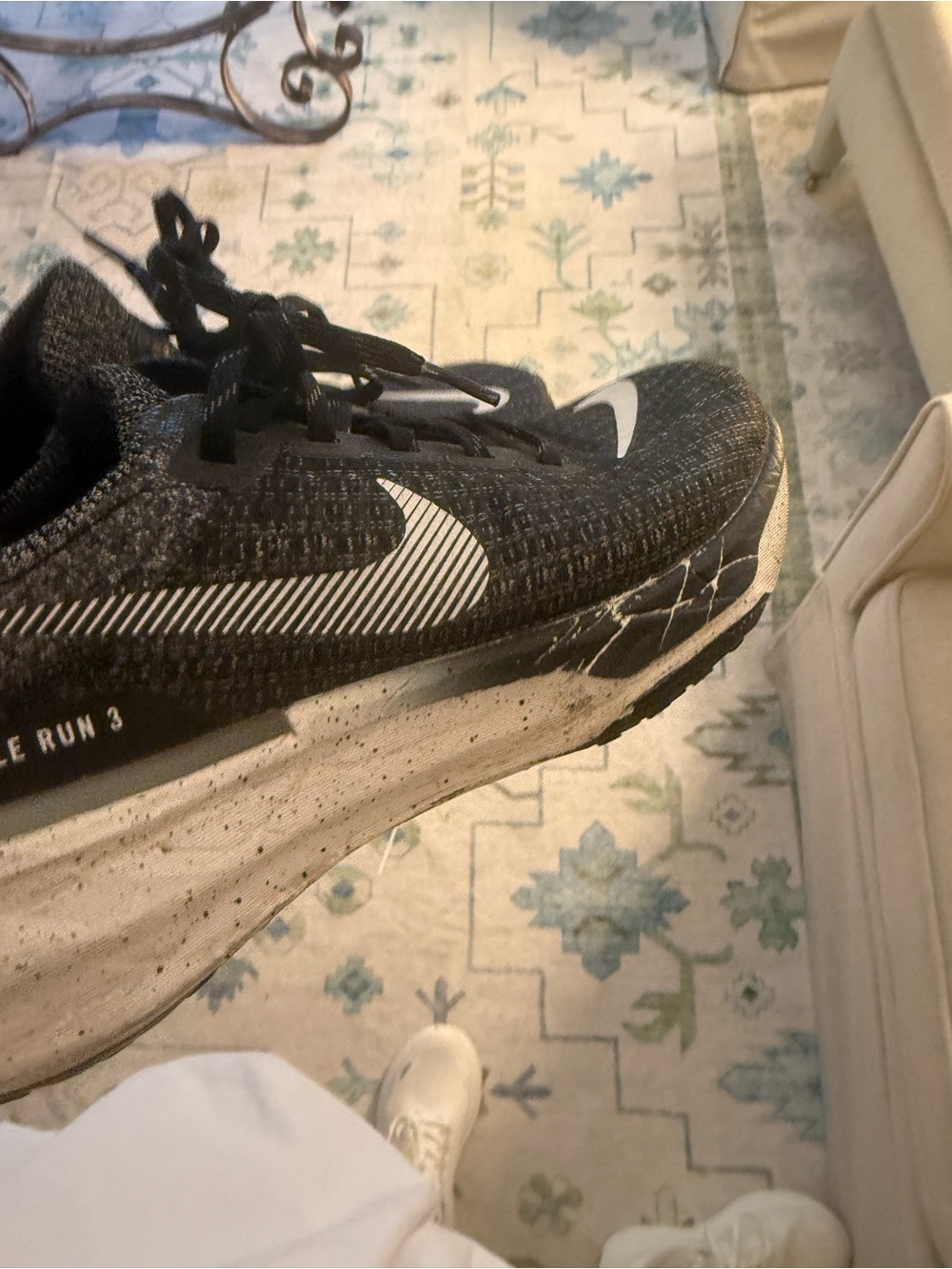 Nike ZoomX Invincible Run Flyknit 3 Black and White Running Shoes - Picture 6 of 7